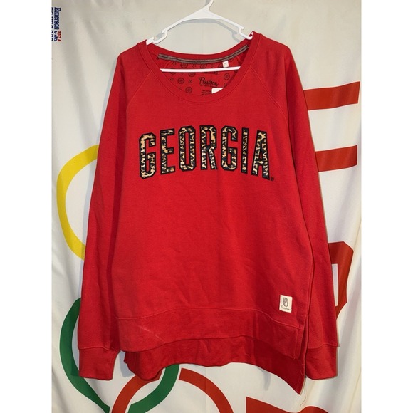 Pressbox Tops - NWT Pressbox Georgia Bulldogs Sweatshirt Womens XL Football Crewneck